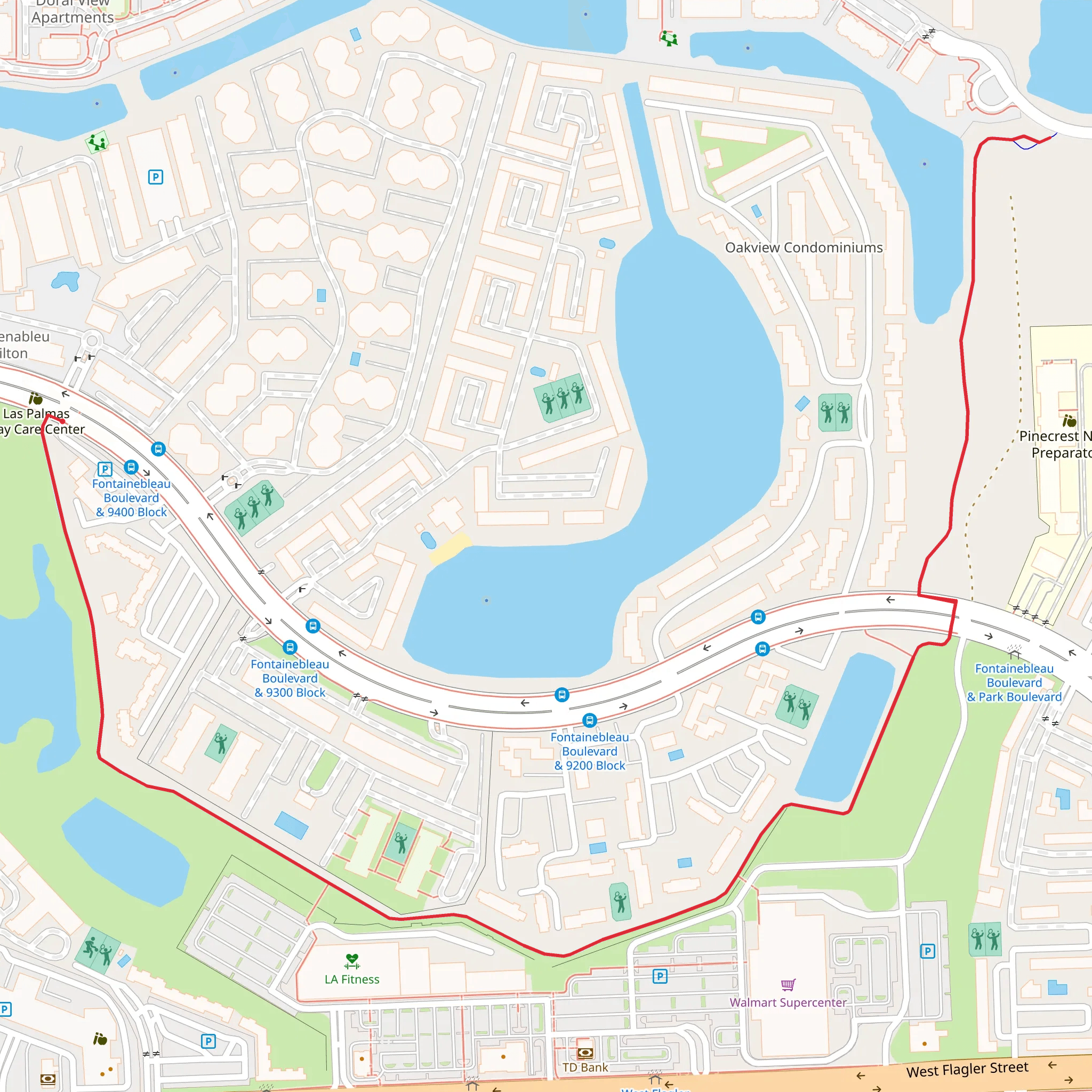 Fontainebleau Trail mobile static map