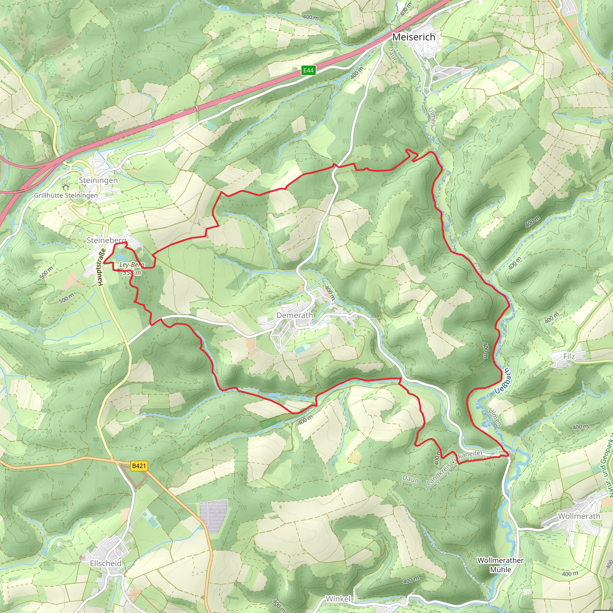 Demerath Loop via Ley Berg mobile static map