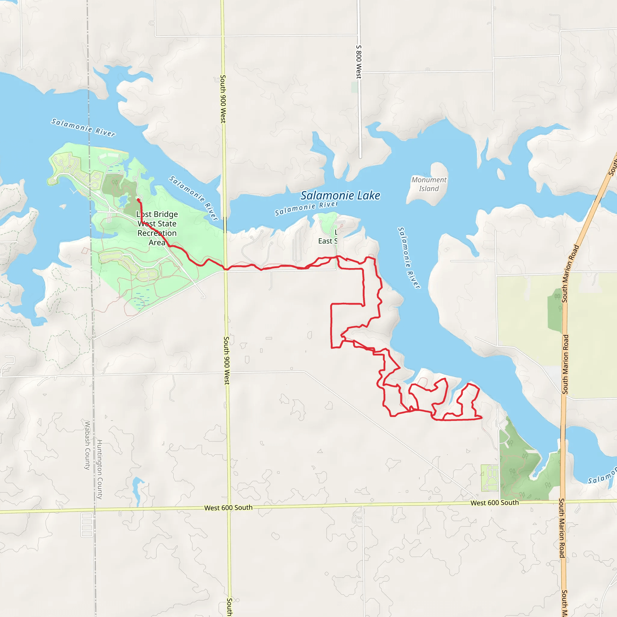Bloodroot Loop Trail mobile static map
