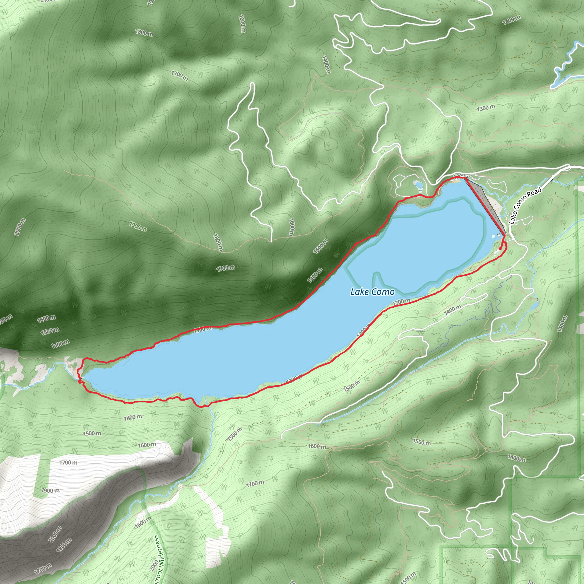 Lake Como Loop mobile static map