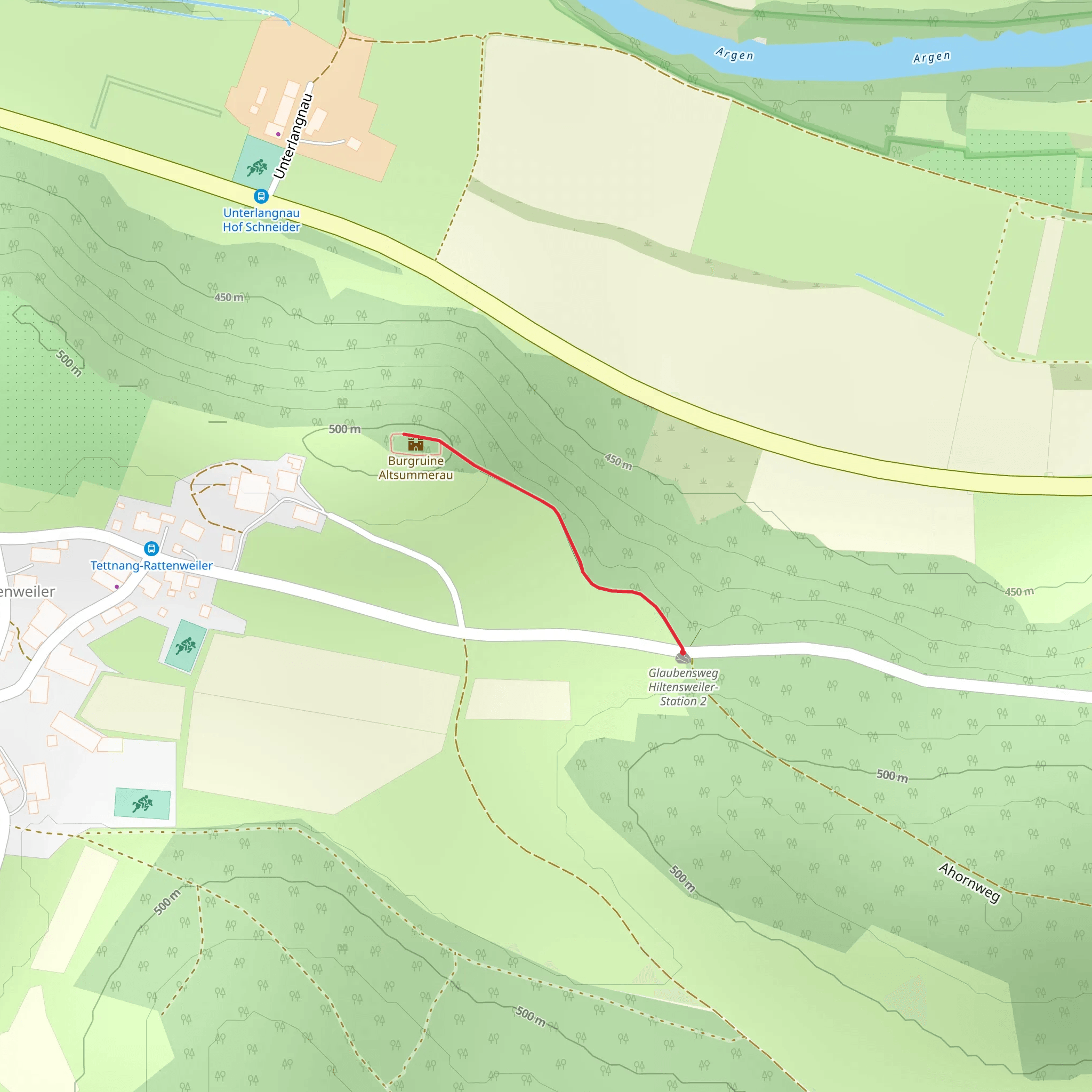 Burgruine Altsummerau mobile static map