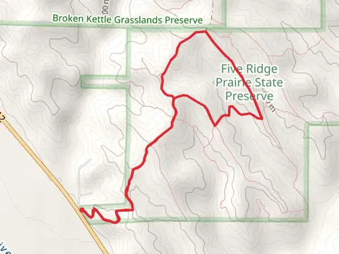 Five Ridge Prairie State Preserve Loop