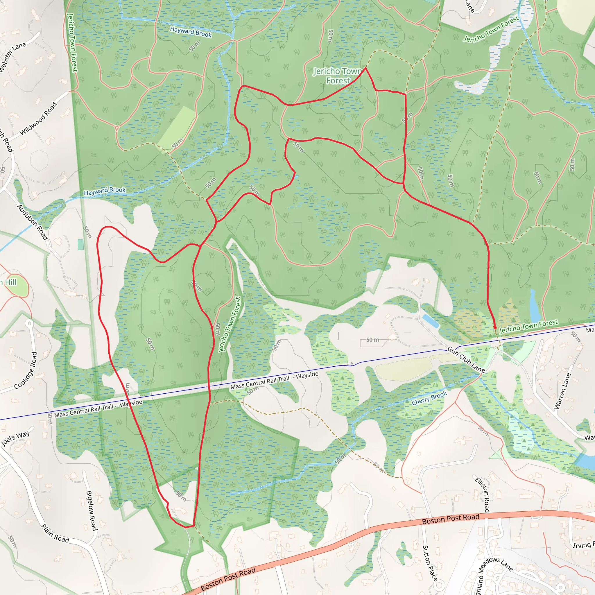 Charry Brook and Hayward Brook mobile static map