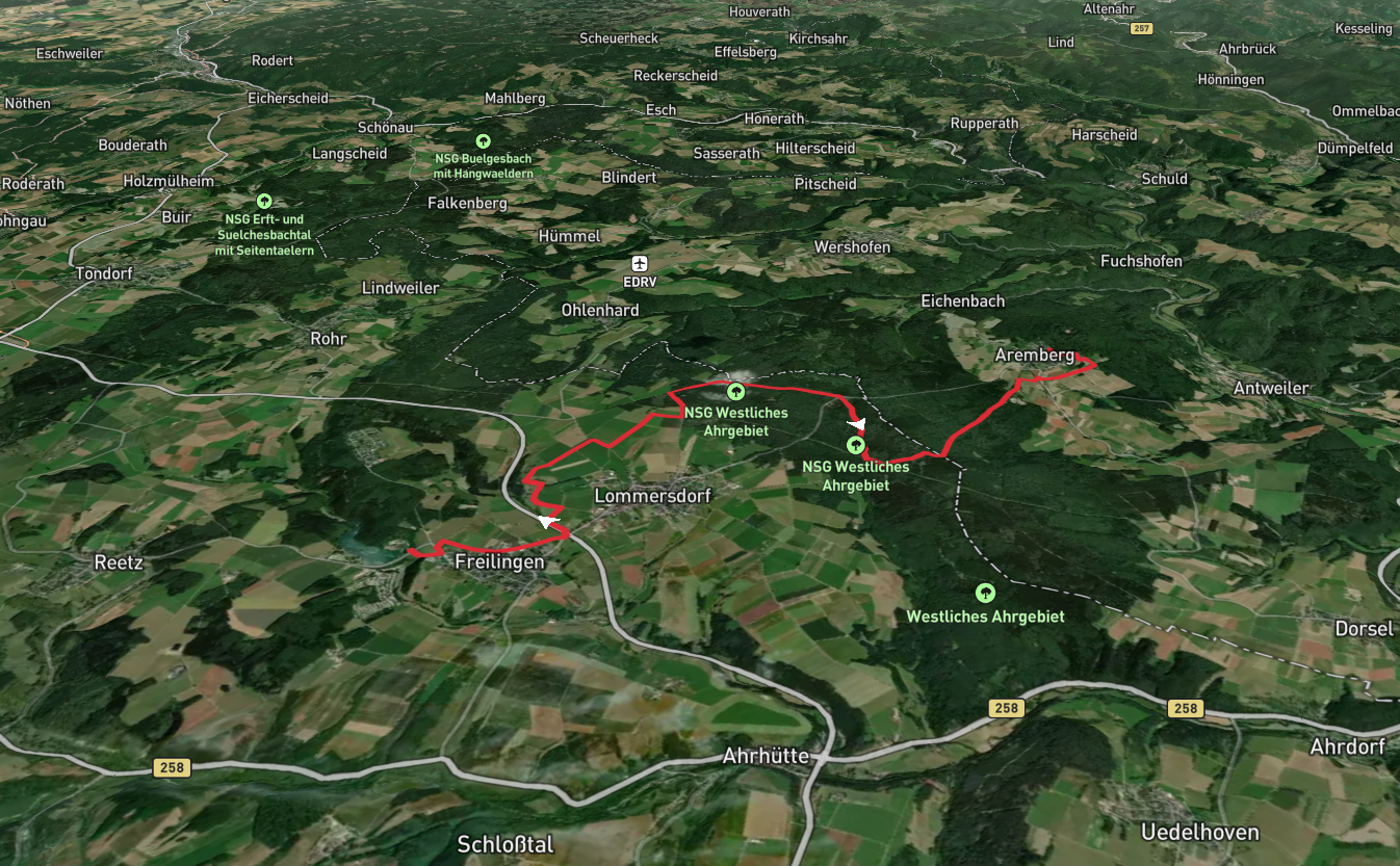Weilerbach to Aremberg via NSG Westliches Ahrgebiet and EifelSchleife Durchs Auelbachtal