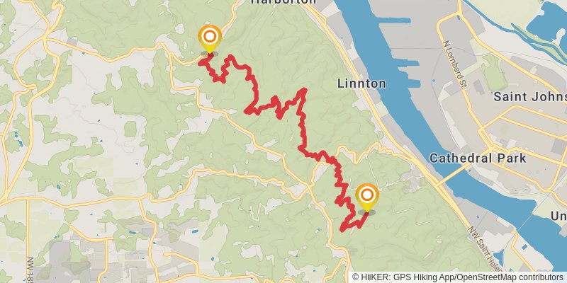 Wildwood Trail stage 3 Map