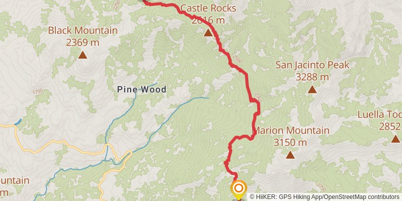 Pacific Crest Trail - California stage 18 Map