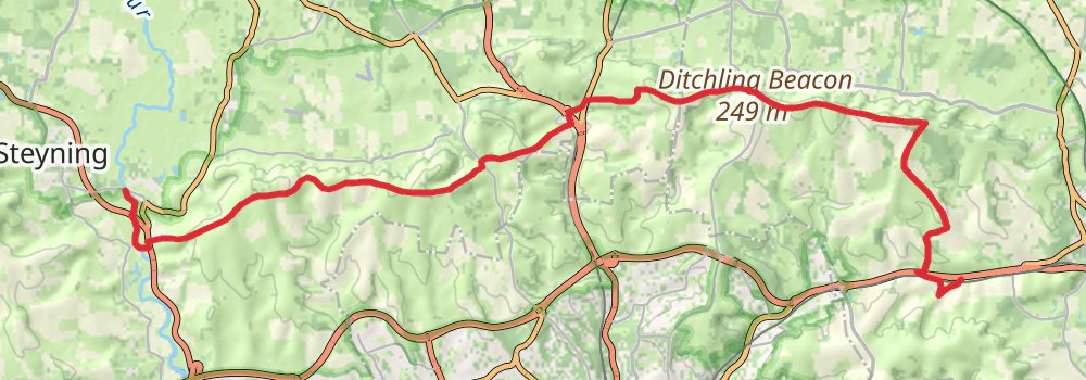 South Downs Way 7-Day Challenging Tour (Hillwalk Tours) stage 3 Map