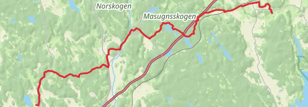 Sörmlandsleden Trail stage 24 Map