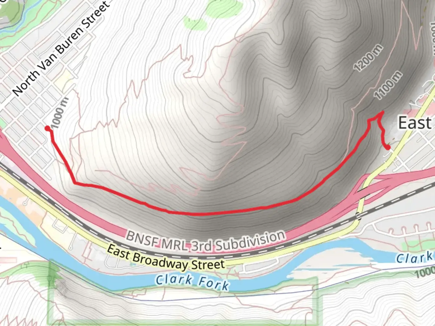 An image depicting the trail US West trail and its surrounding area.