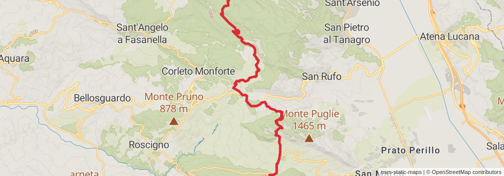 Sentiero Italia - Calabria Section stage 20 Map