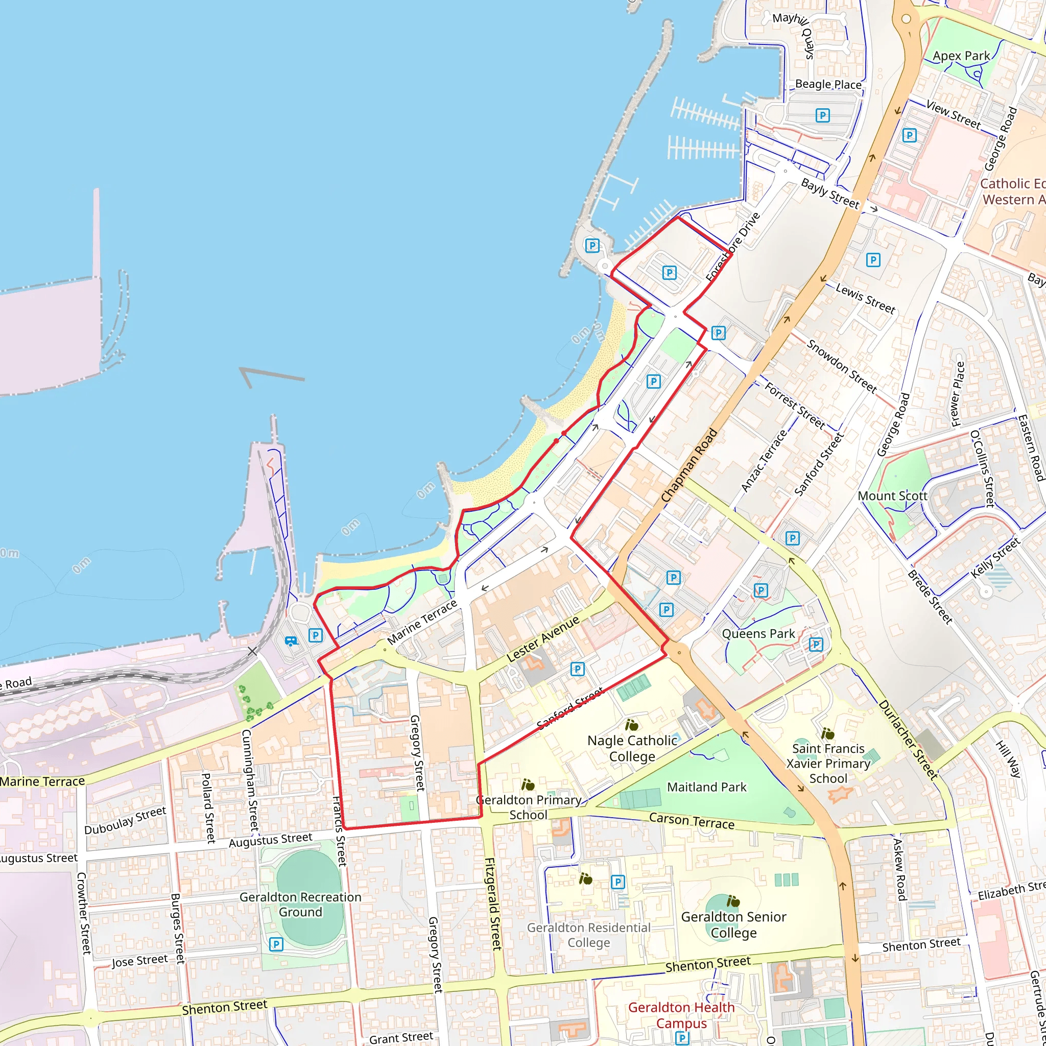 Waterfront Heritage Trail mobile static map