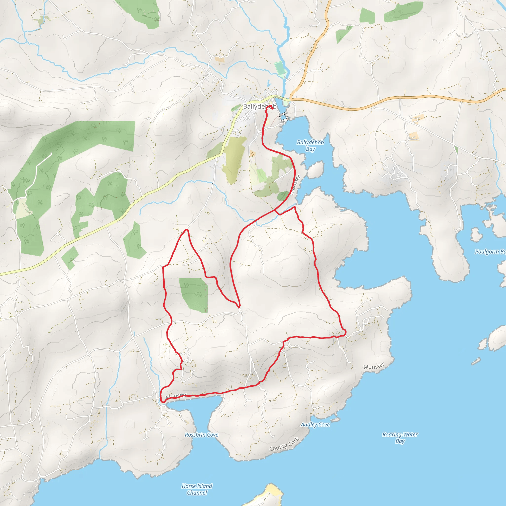 Fastnet Trails - Rossbrin Walk mobile static map