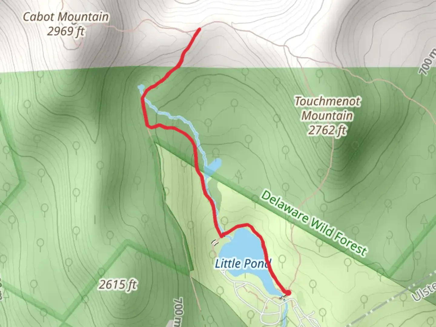 An image depicting the trail Little Pond Trail and its surrounding area.