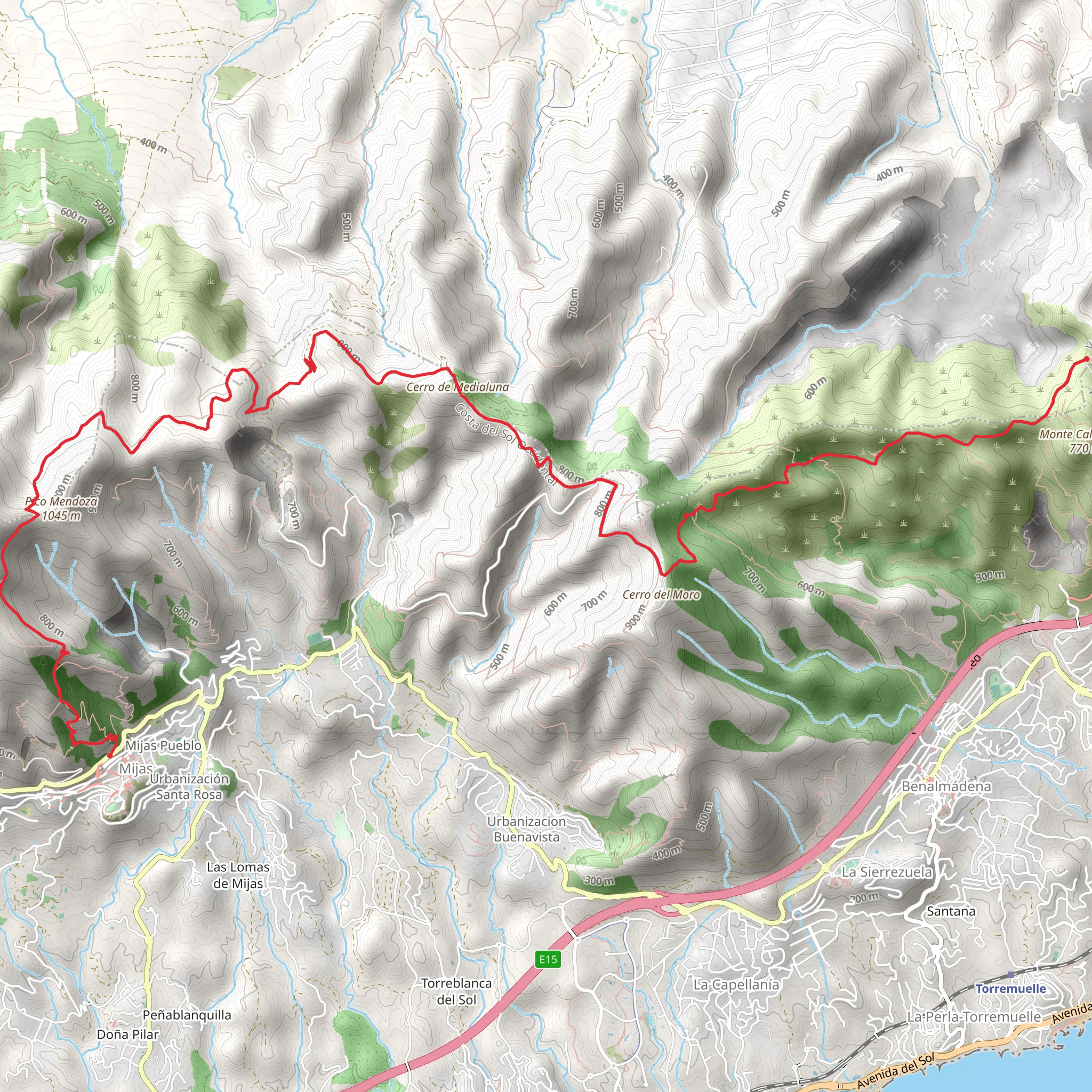 Mijas - Benalmadena mobile static map