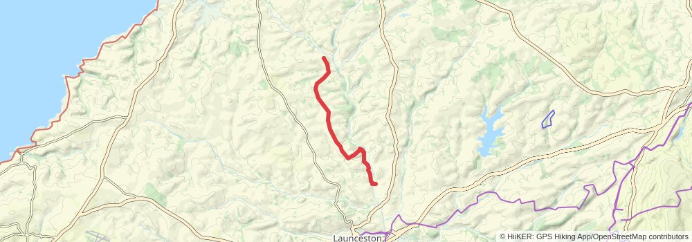 Tamara Coast to Coast Way stage 5 Map