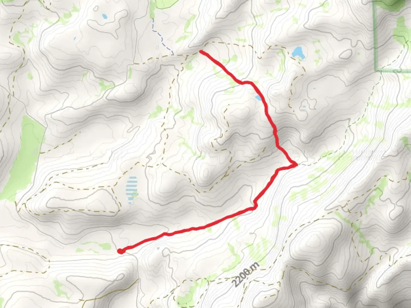 An image depicting the trail Lyons Creek Trail and Bloodsucker Trail and its surrounding area.