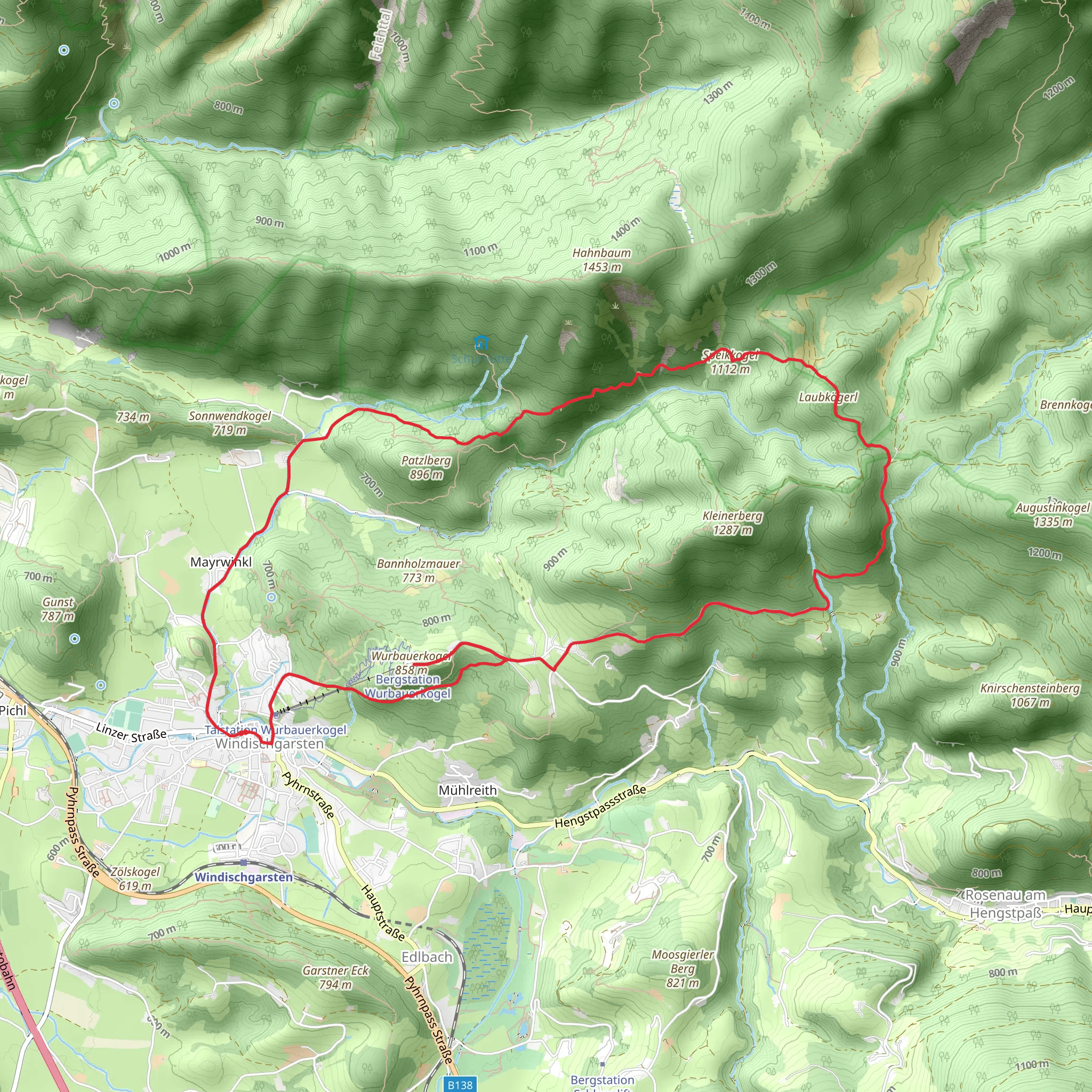 Leitersteig - Haslersgatter - Muttling mobile static map