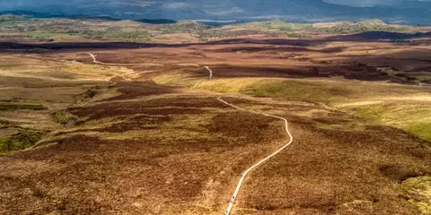 An image depicting the trail Cuilcagh Way and its surrounding area.