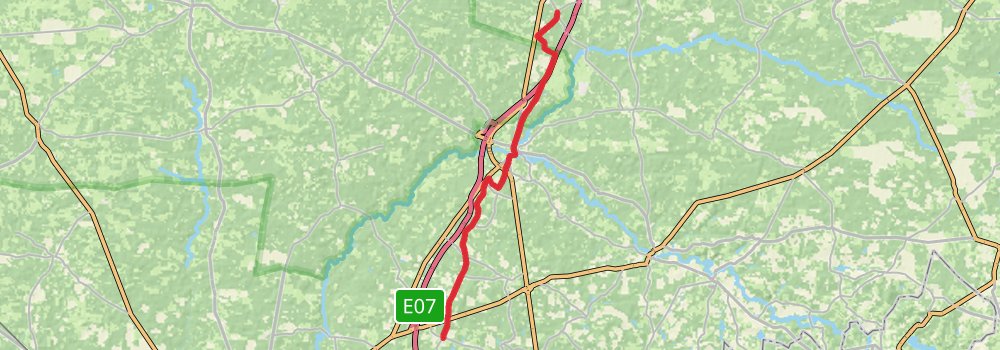 Camino Strasbourg-Saint Jean Pied de Port via Vézelay stage 66 Map