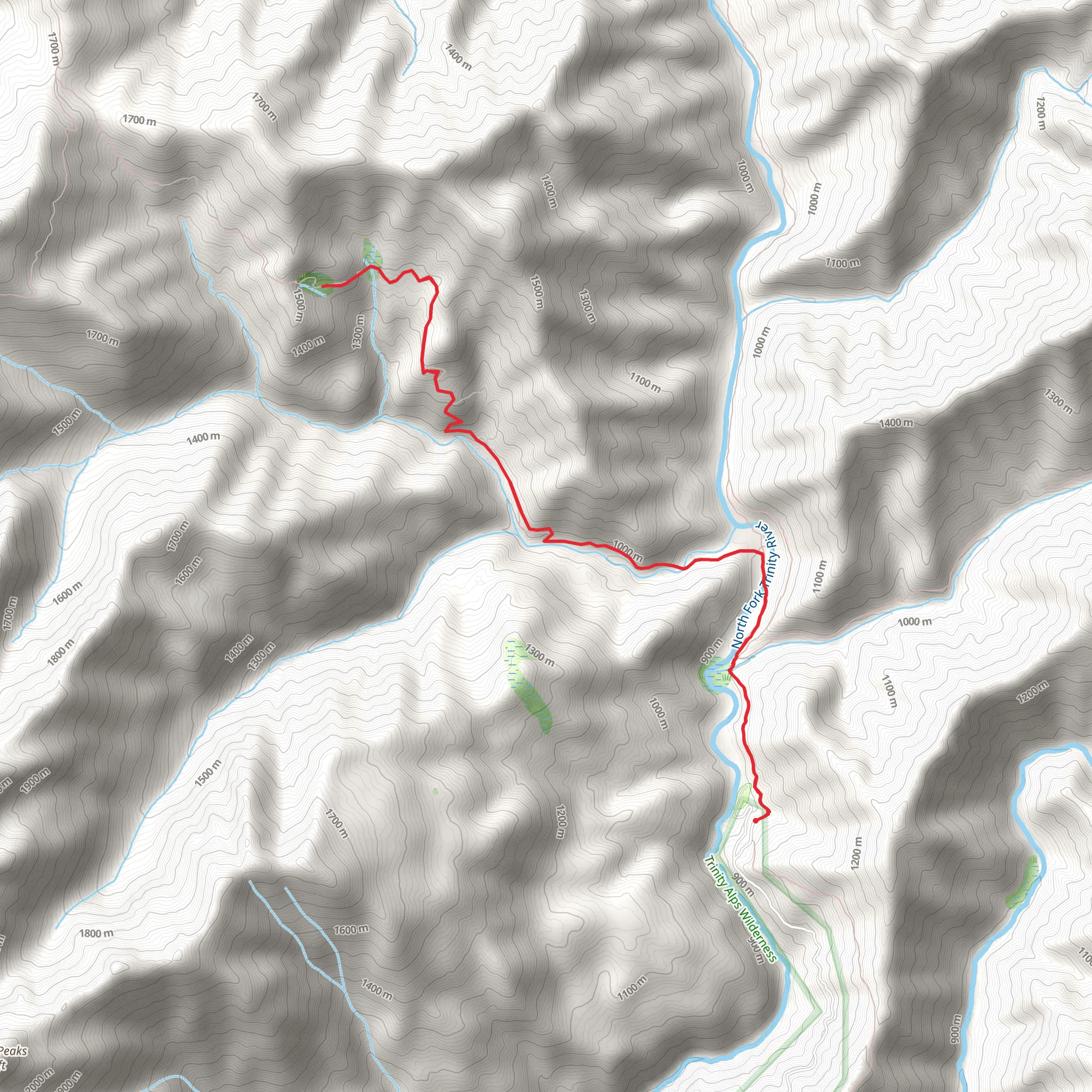 Whites Creek Trail mobile static map