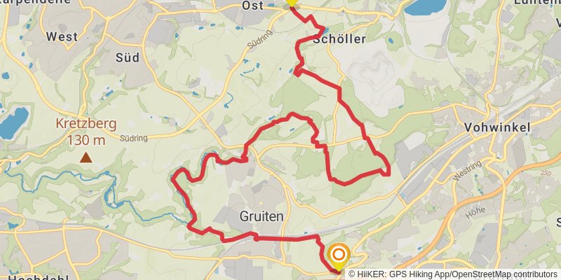 Bergischer Weg stage 3 Map