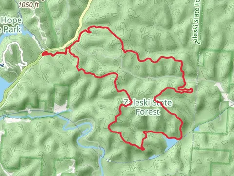 Zaleski Backpack Trail - South Loop