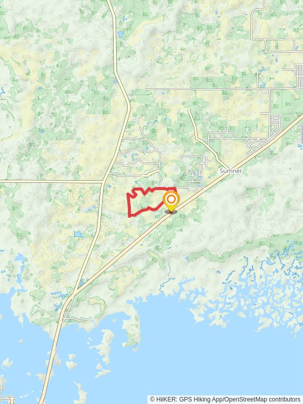 White and Orange Loop mobile static map