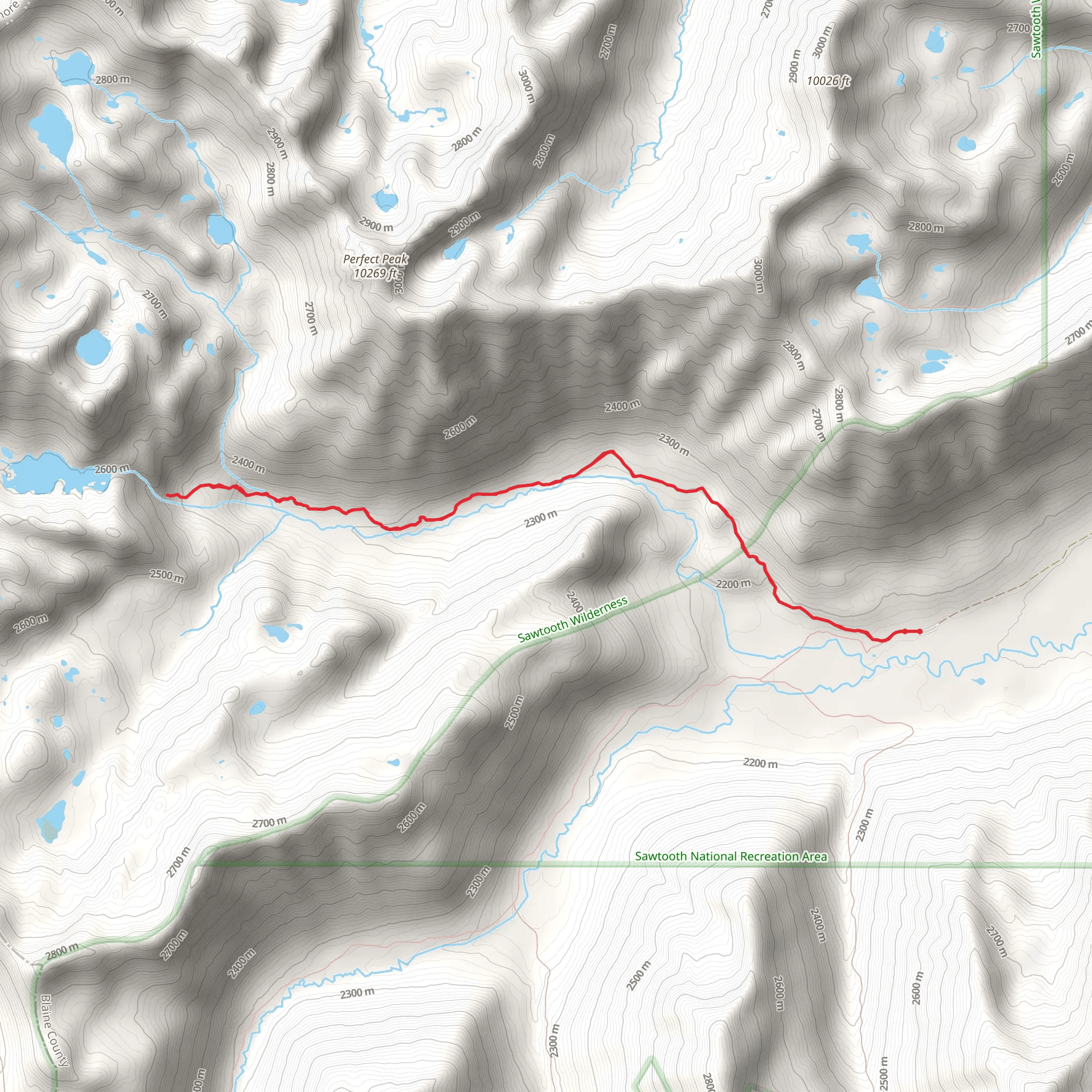 Alpine Creek Trail mobile static map