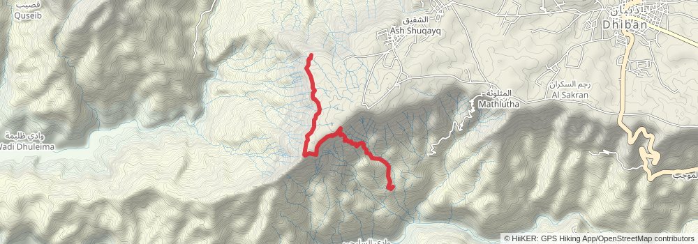 Jordan Trail stage 16 Map