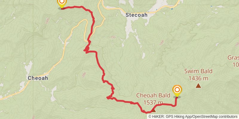 Appalachian Trail stage 17 Map