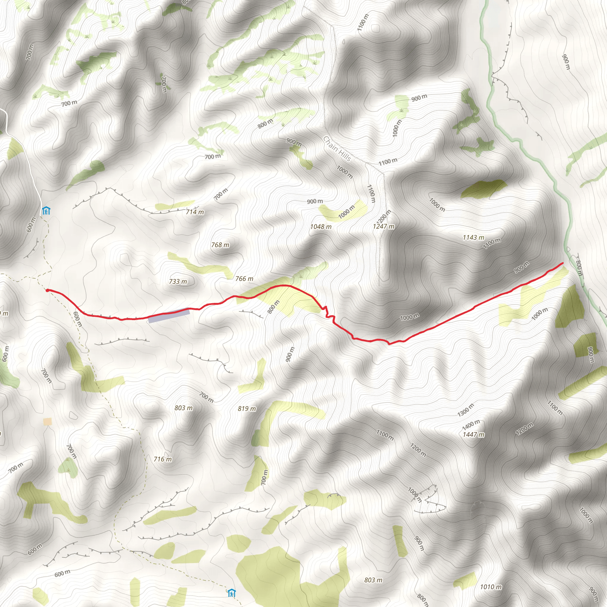 Long Acre Track mobile static map