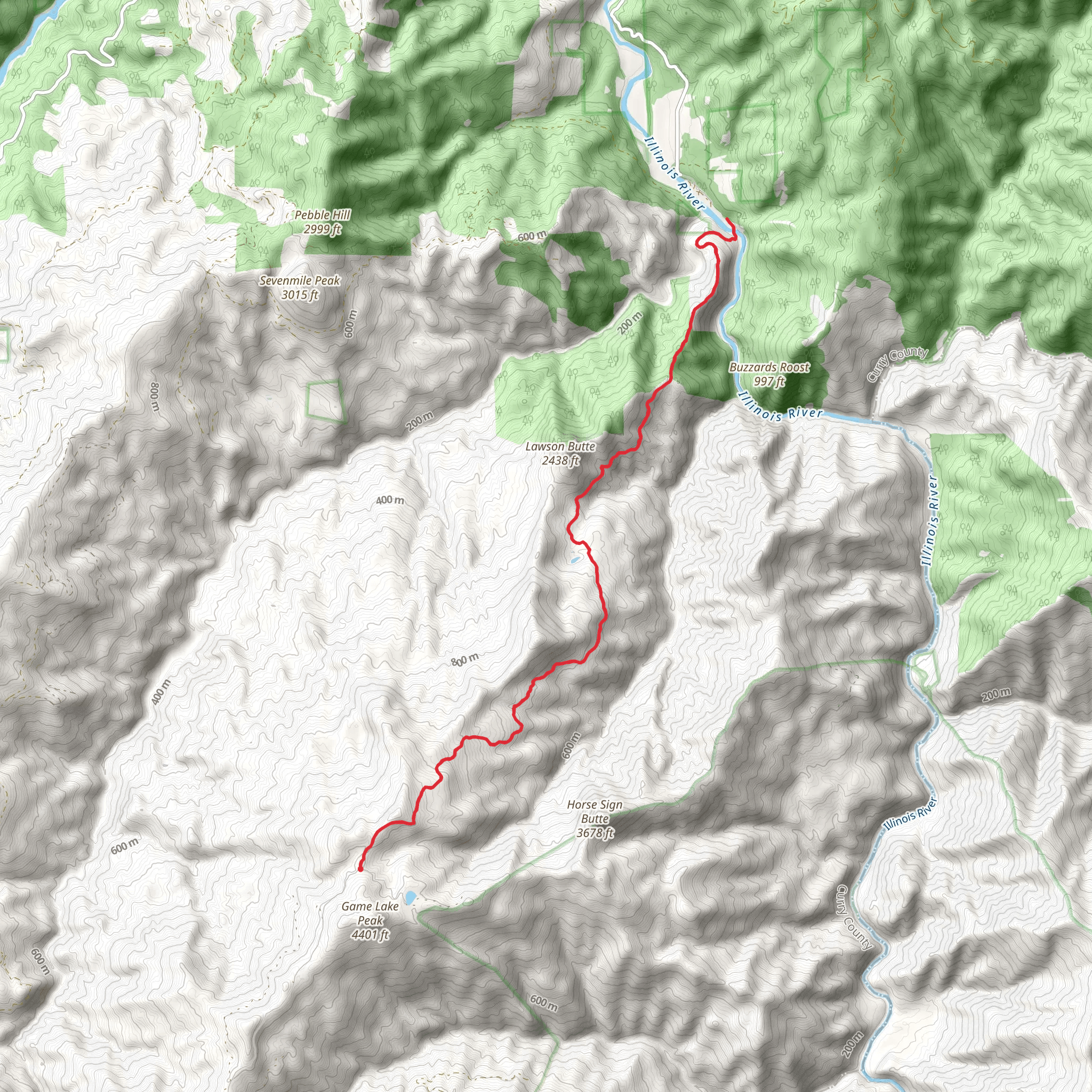 Game Lake Trail mobile static map