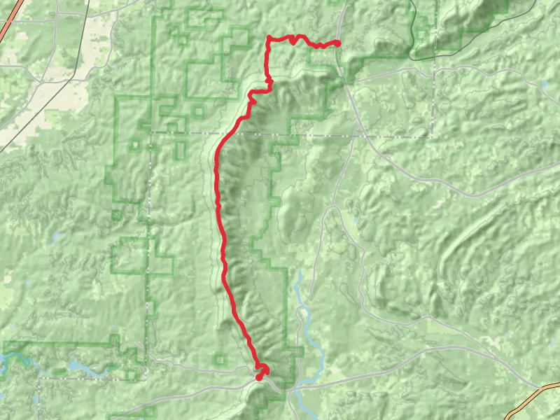 Horn Mountain via Pinhoti Trail