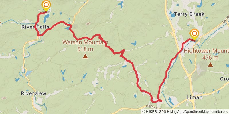 Palmetto Trail stage 10 Map