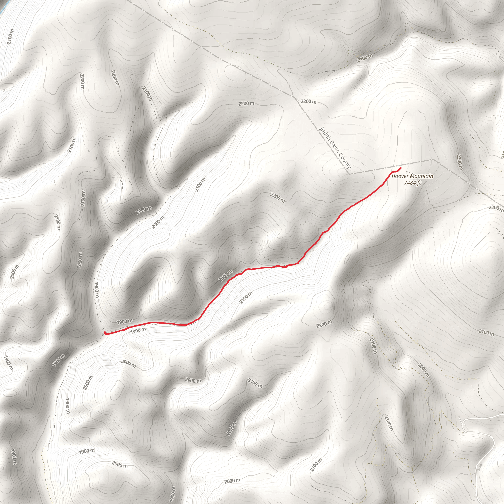 East Fork Lion Creek Trail mobile static map