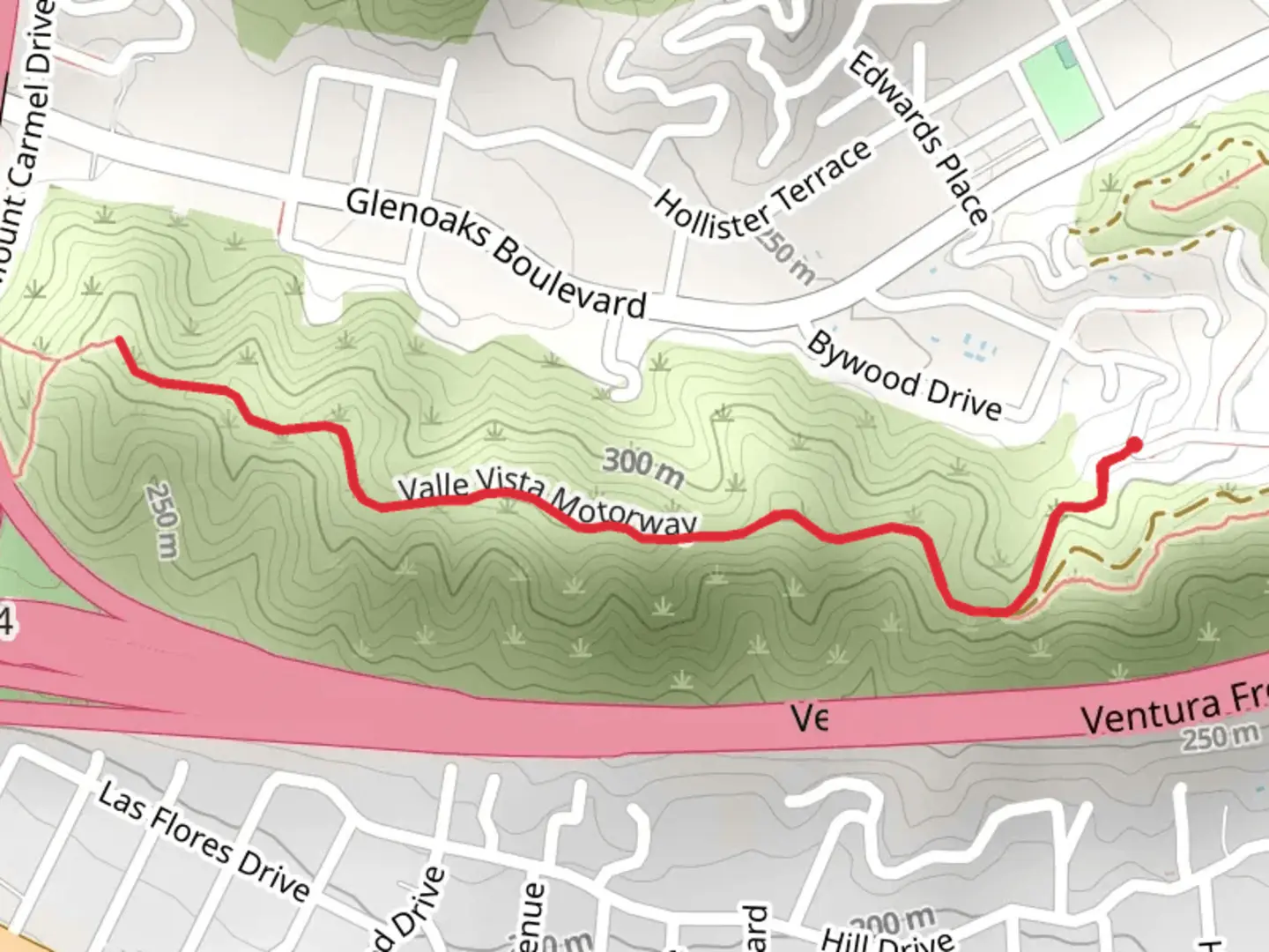 An image depicting the trail Valle Vista Way and its surrounding area.