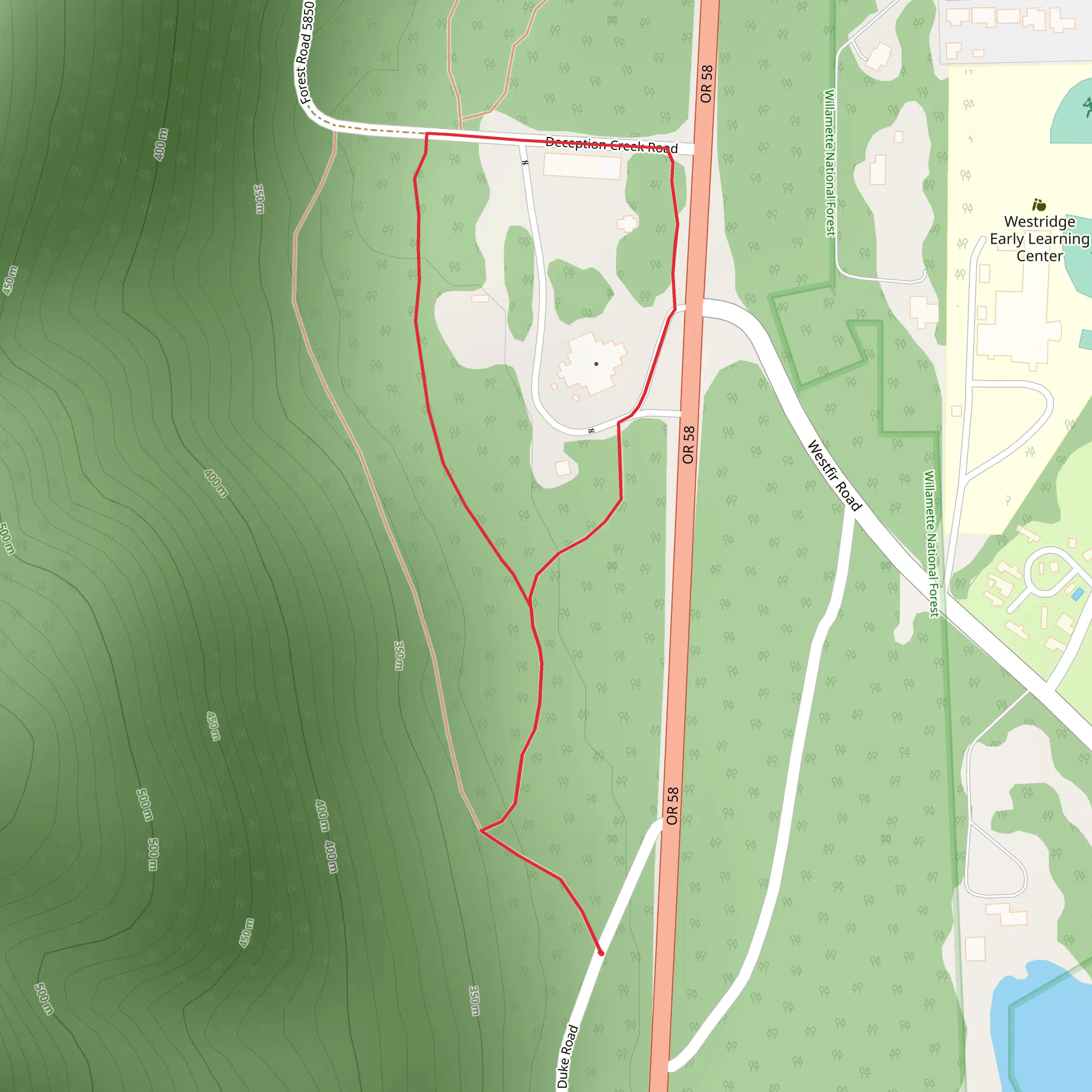 Wren Loop Trail mobile static map
