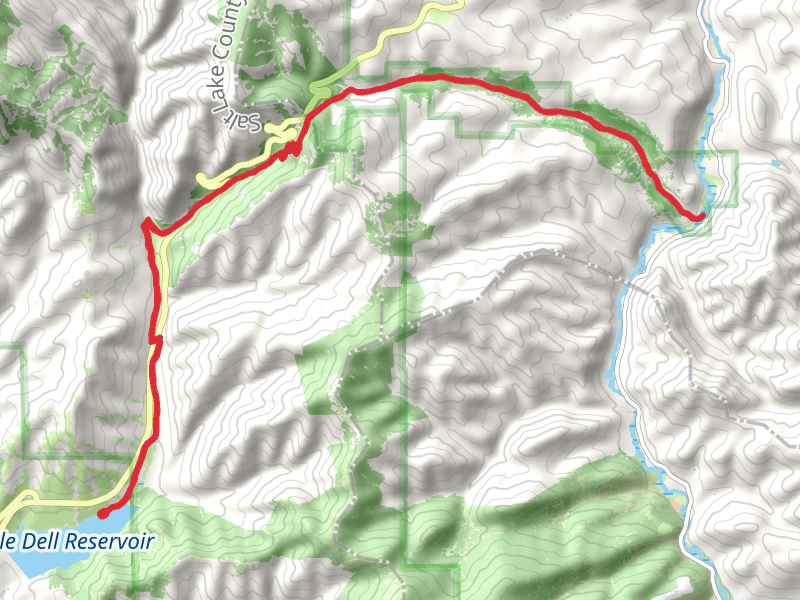 Mormon Flat Campground via Donner Reed Party and Mormon Pioneer Trail