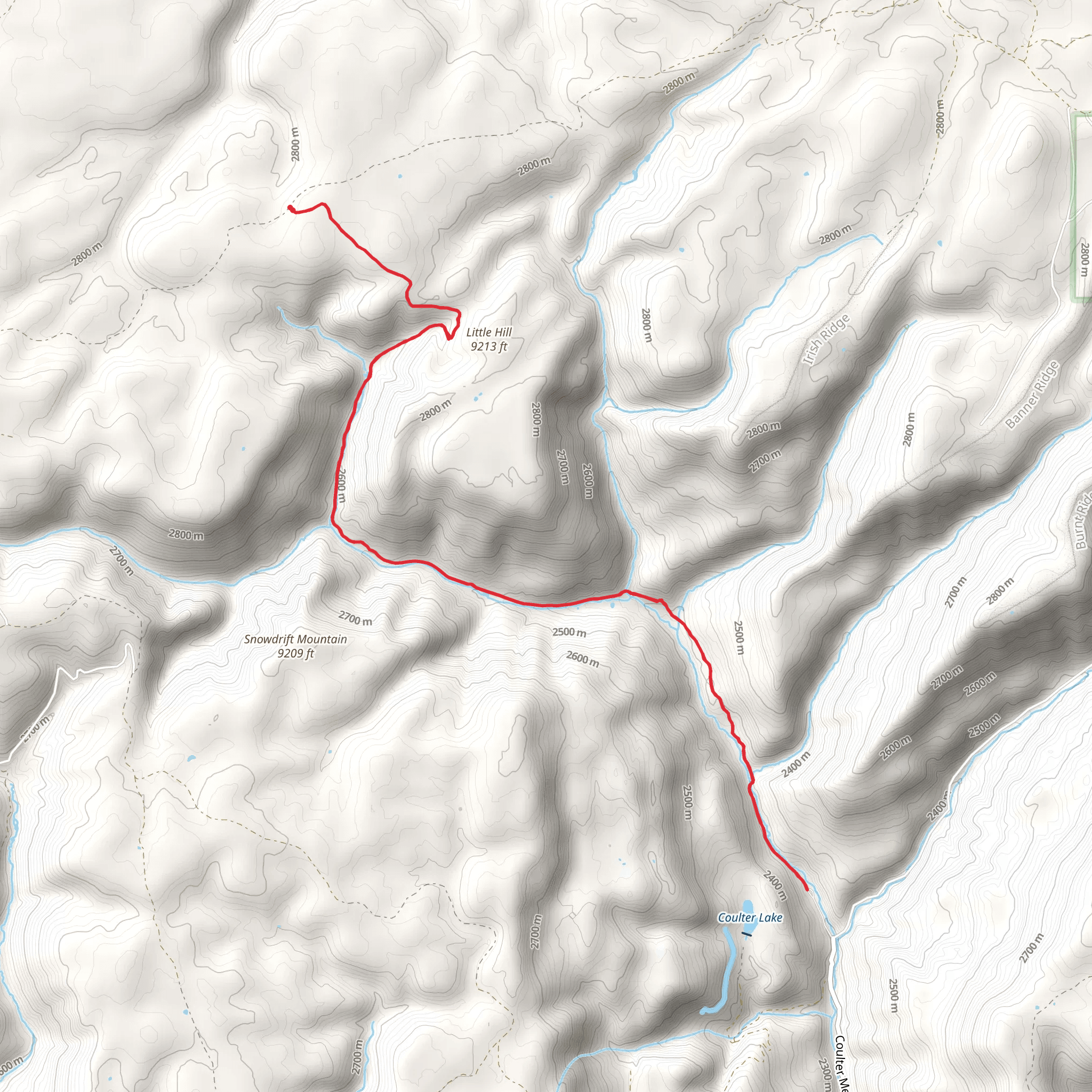 Three Forks Trail mobile static map