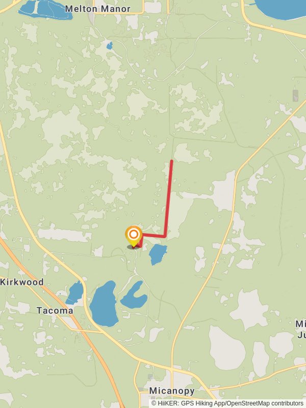 Cone's Dike Trail mobile static map