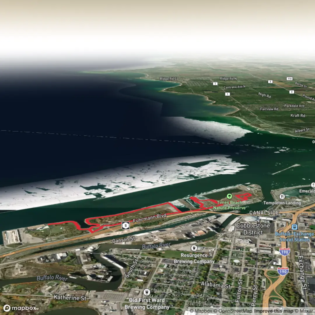 An image depicting the trail Wilkeson Point and Greenway Nature Trail and its surrounding area.