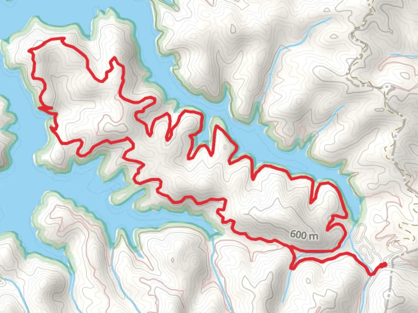An image depicting the trail Mouse Branch Loop Trail and its surrounding area.