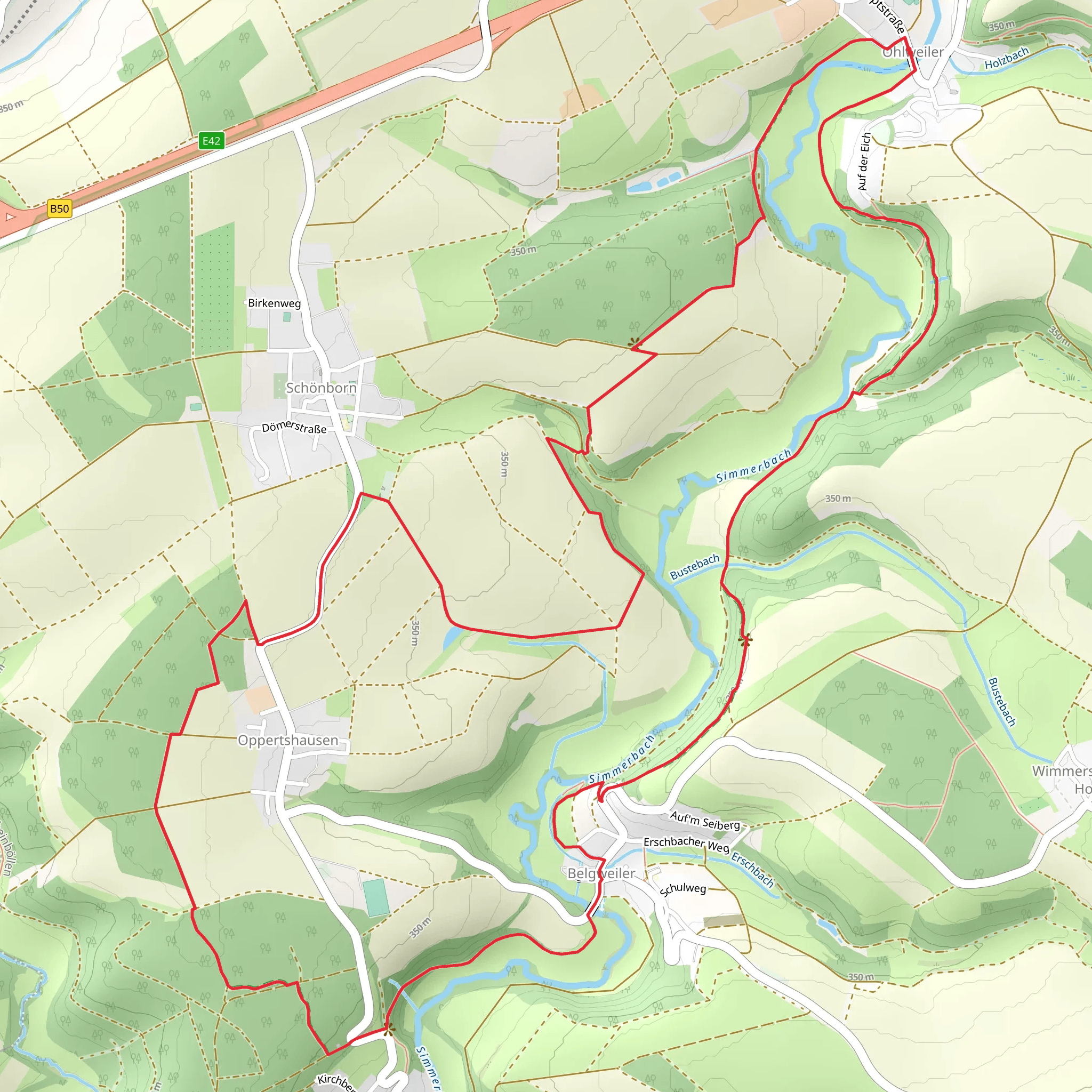 Traumschleife Domblick Loop mobile static map