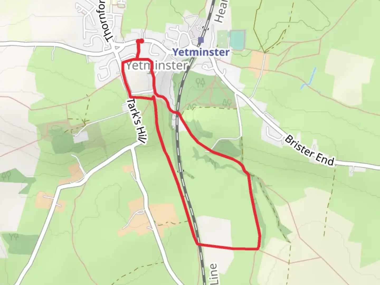An image depicting the trail Yetminster and its surrounding area.