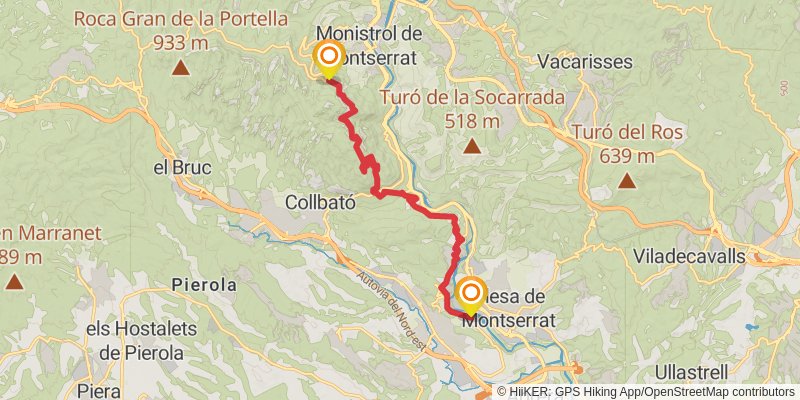 Camino Catalan stage 3 Map
