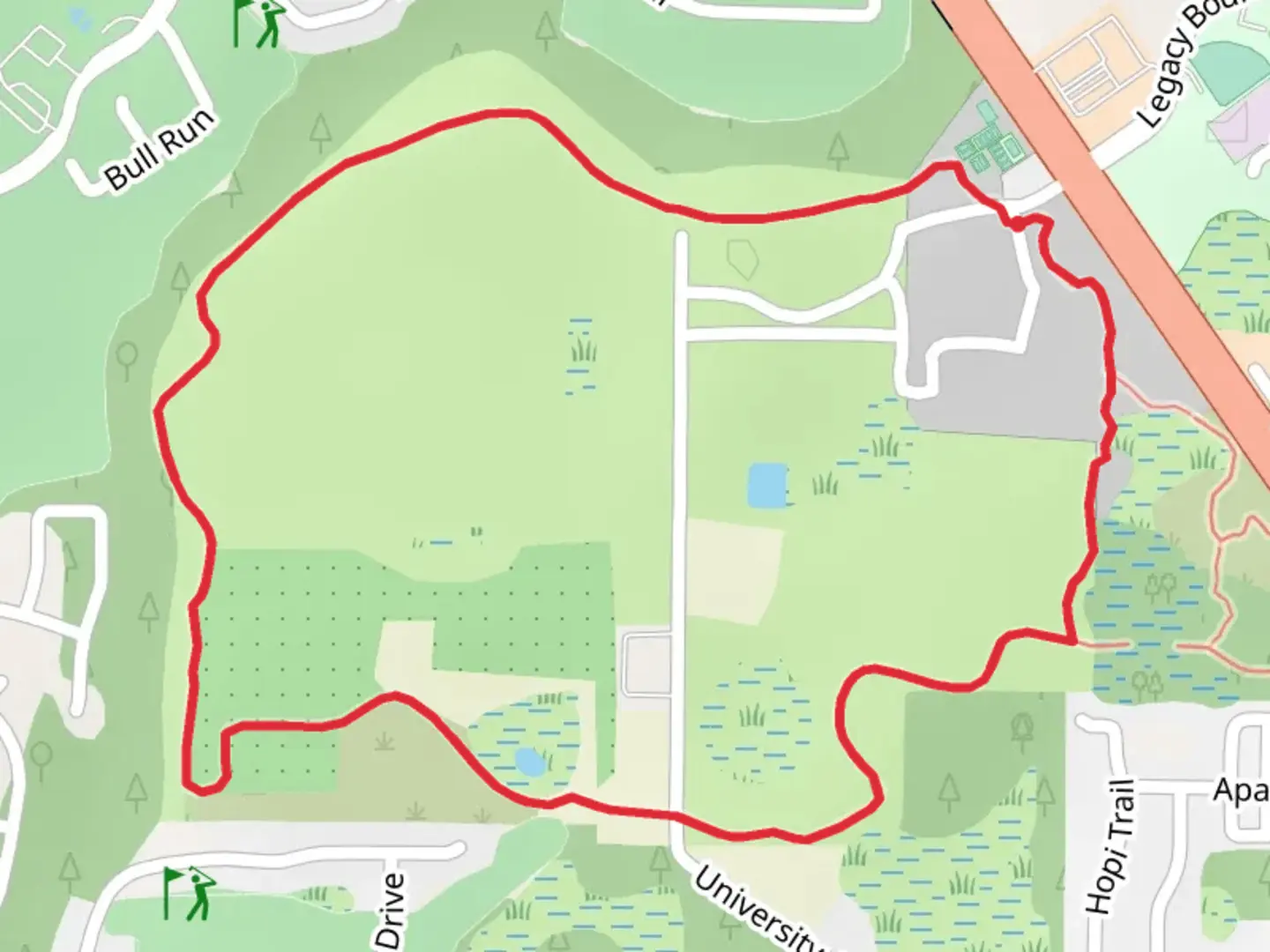 An image depicting the trail Pear Park Loop Trail and its surrounding area.