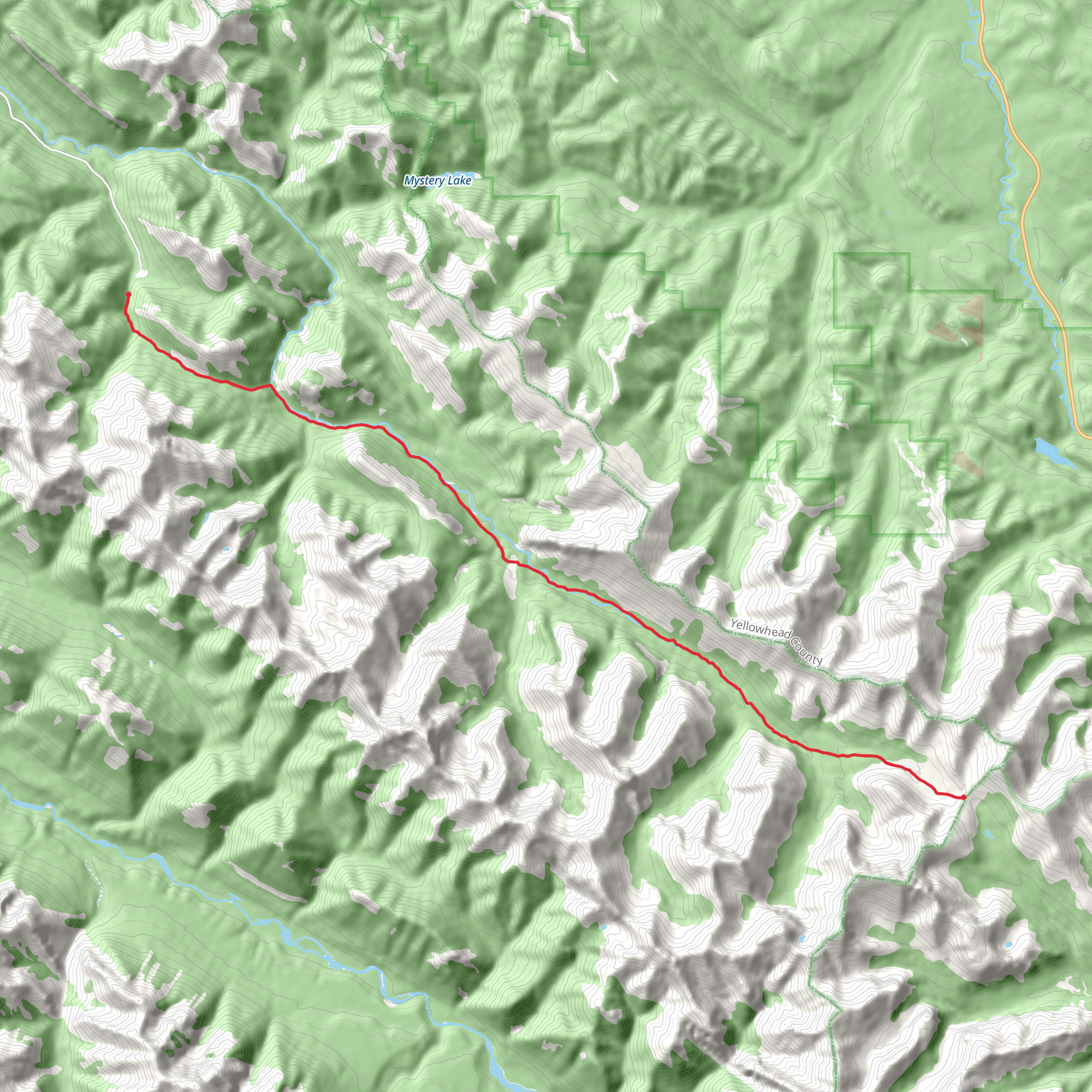 Fiddle River Trail mobile static map