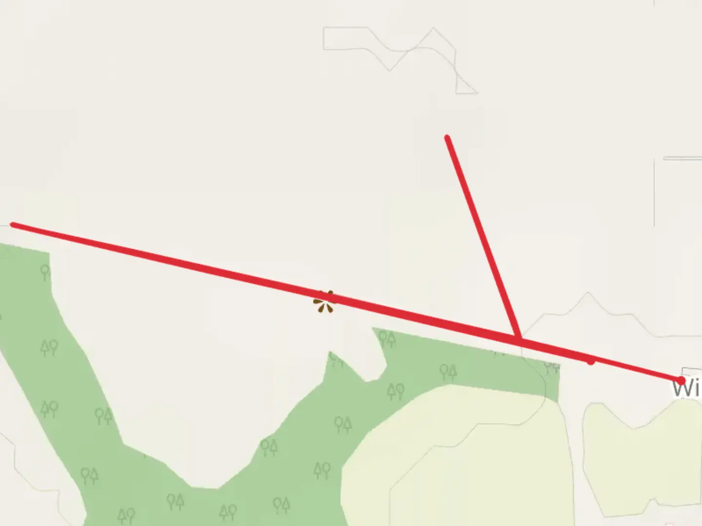 An image depicting the trail Glidden Road and its surrounding area.