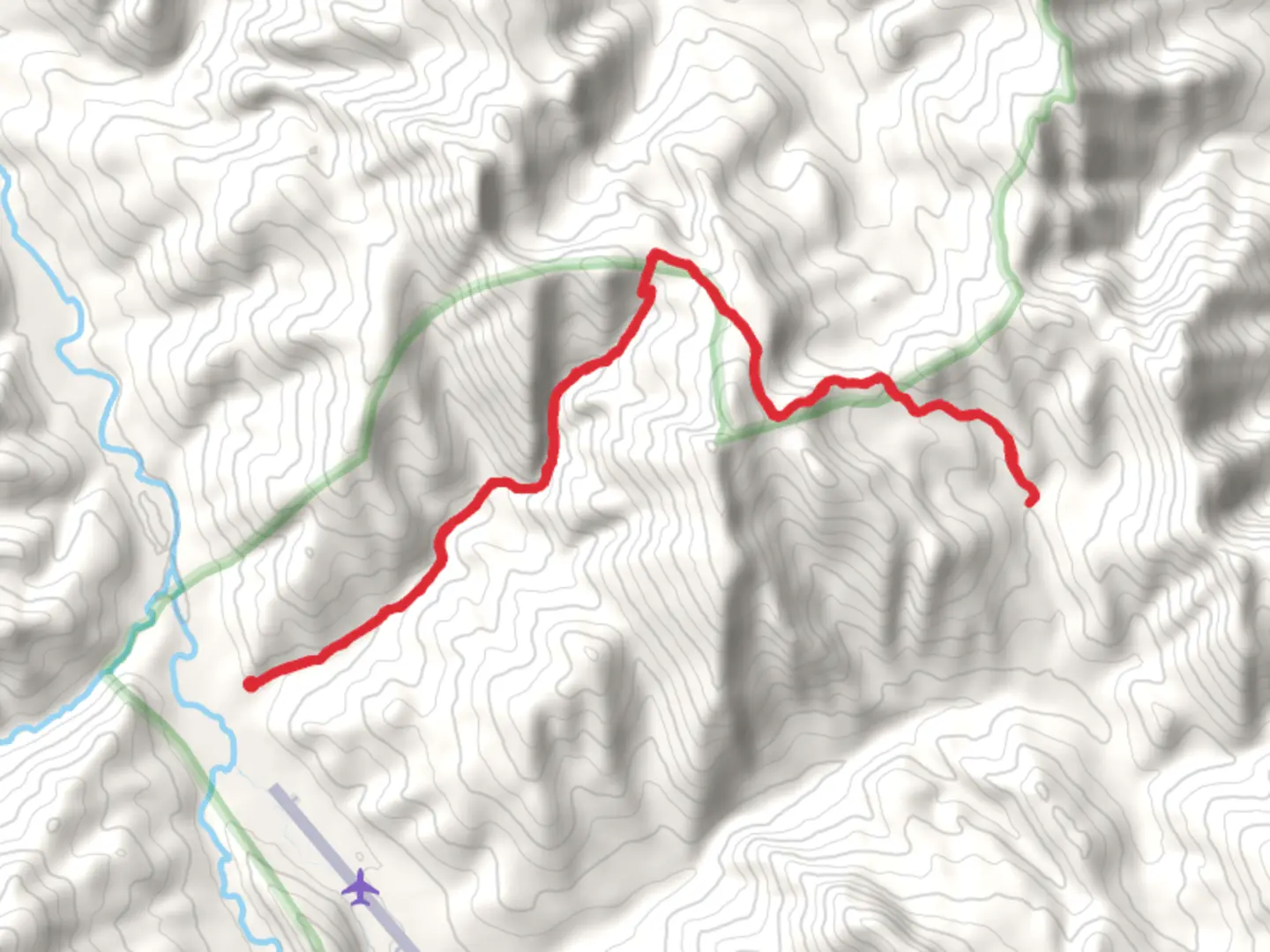 An image depicting the trail Benchmark Creek Trail and its surrounding area.