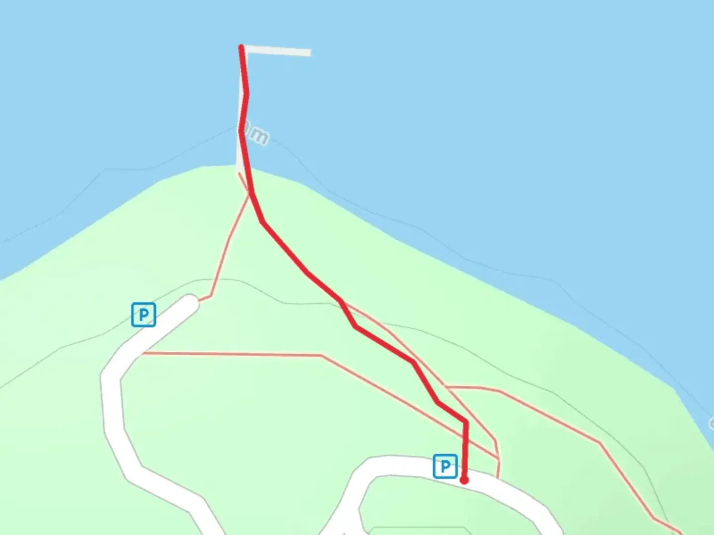 An image depicting the trail Fort Point Boardwalk Trail and its surrounding area.